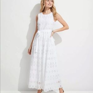 NWT Vineyard Vines Eyelet Maxi Dress. White. Sz: 6